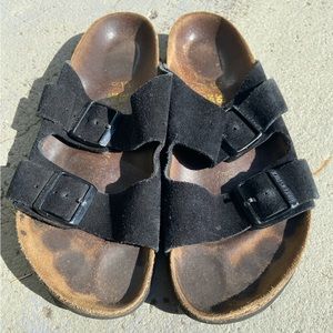 Birkenstock Arizona Black Suede size 38